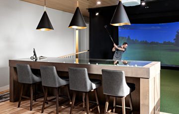 Tee off with friends in one of our two state-of-the-art golf simulators, allowing you to perfect your swing no matter the weather.